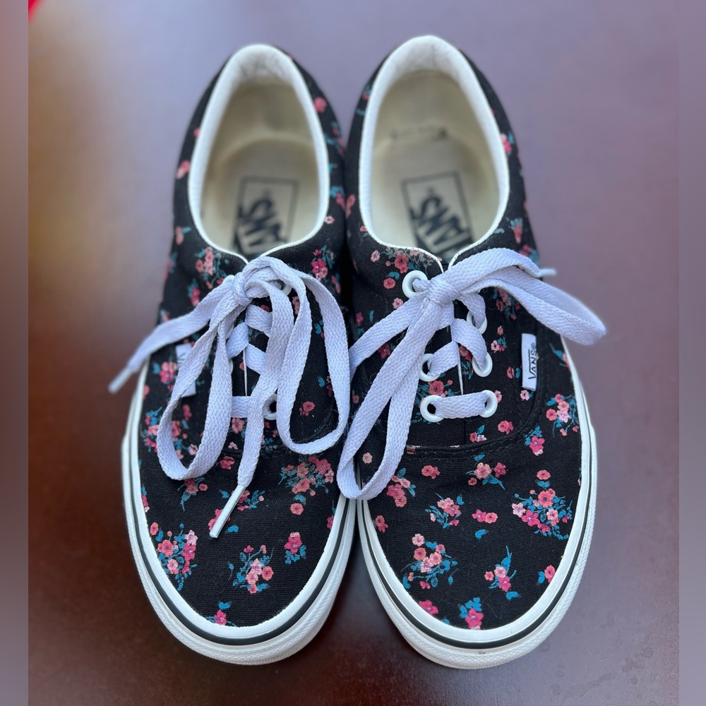 Floral Print Vans